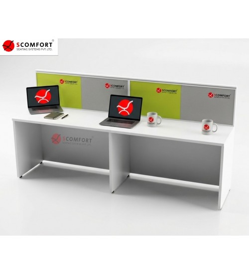 Scomfort SC-WRT 33 2 Seater Linear Workstation with 35 MM Partition